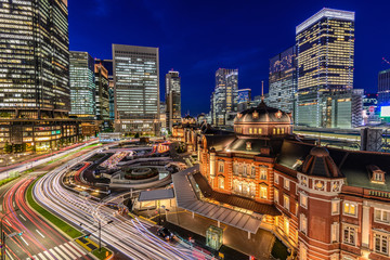 東京駅の夜景