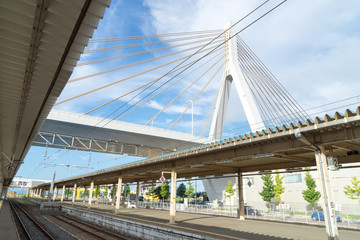 青森駅から見た風景