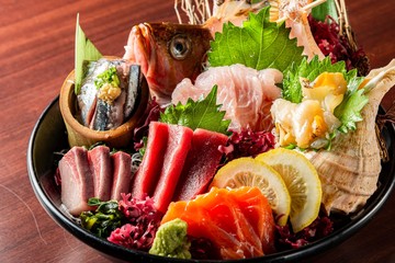 コシヒカリを使った地魚の海鮮丼